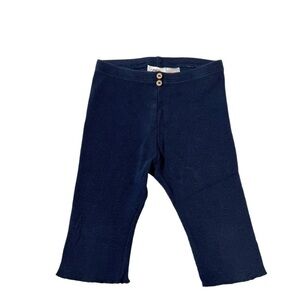 ZARA Kids Girl- Navy Blue Ribbed Cropped Leggings- Size 2-3 years